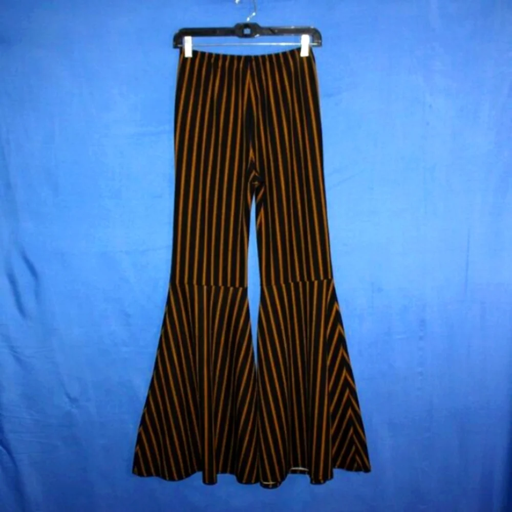 VAMP Vintage Stripe Flare Pants Wide Leg Medium - Picture 5 of 7